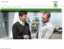Tablet Screenshot of feldmann.skoda.de